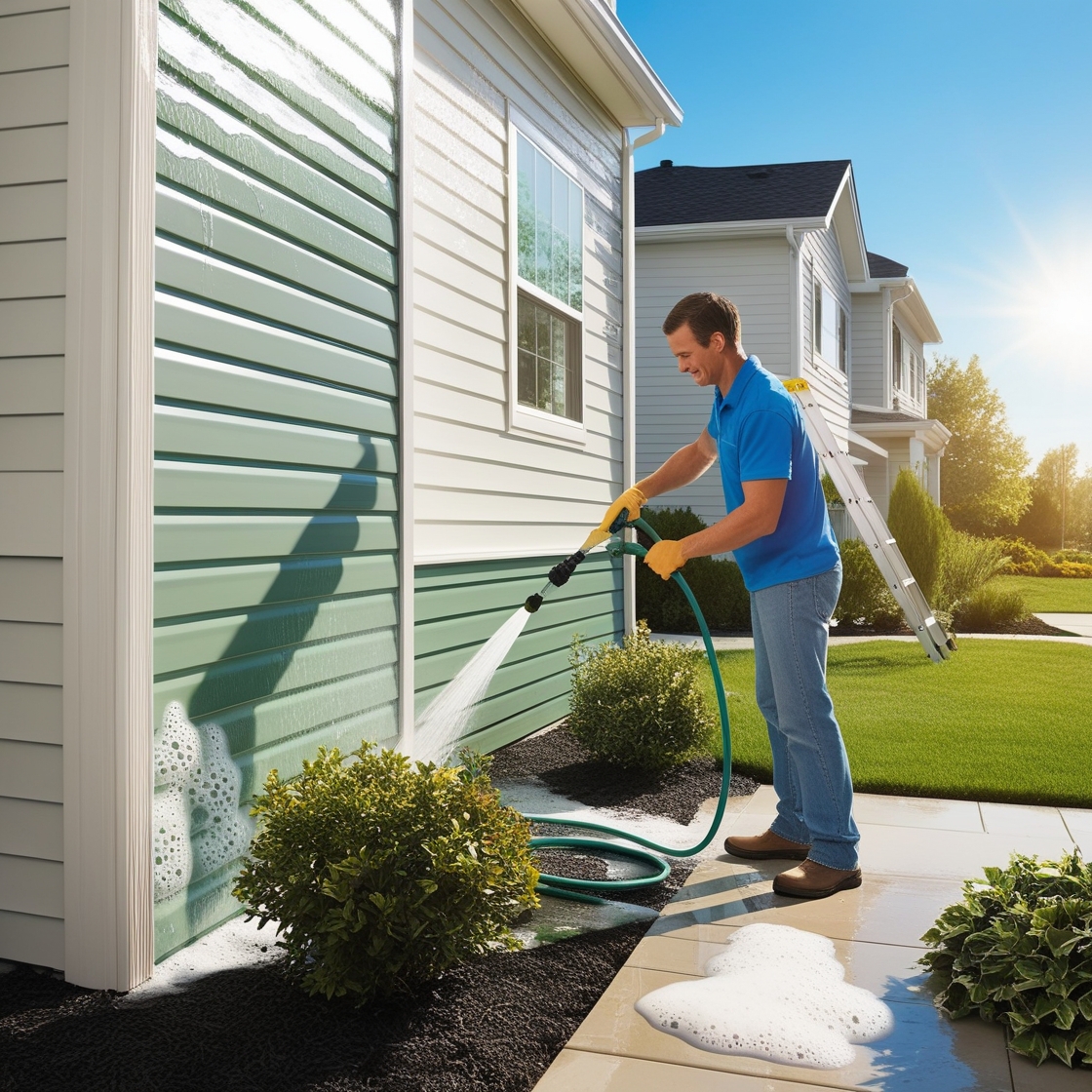 How to clean and maintain vinyl siding.