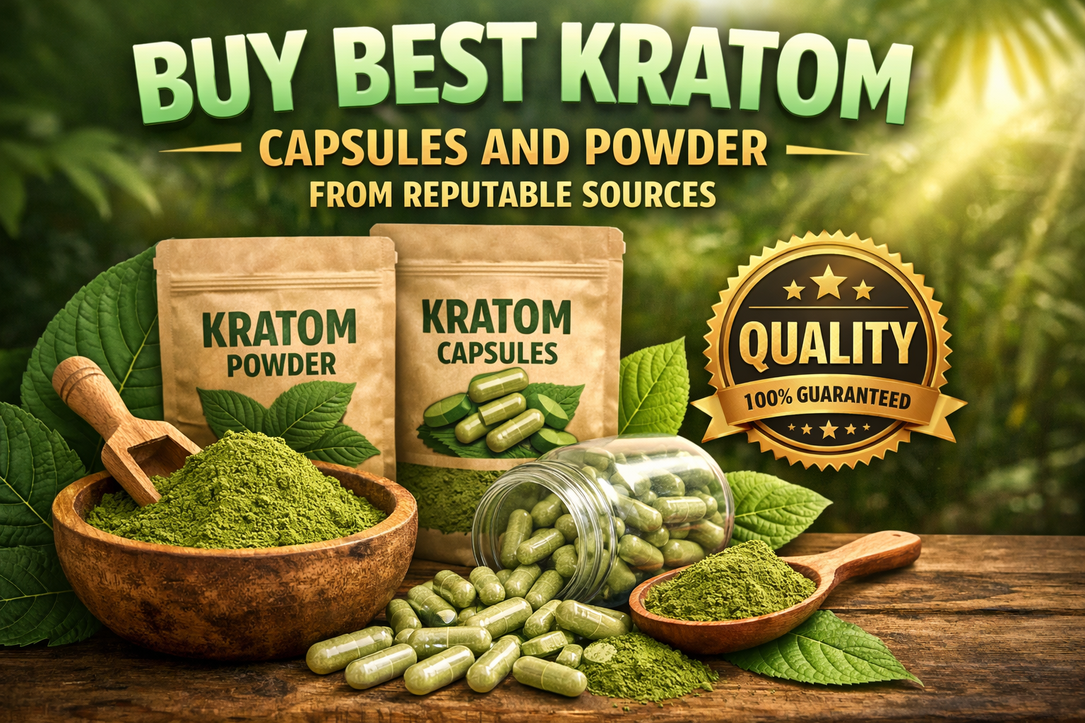 Buy Best Kratom Capsules And Powder From Reputable Sources