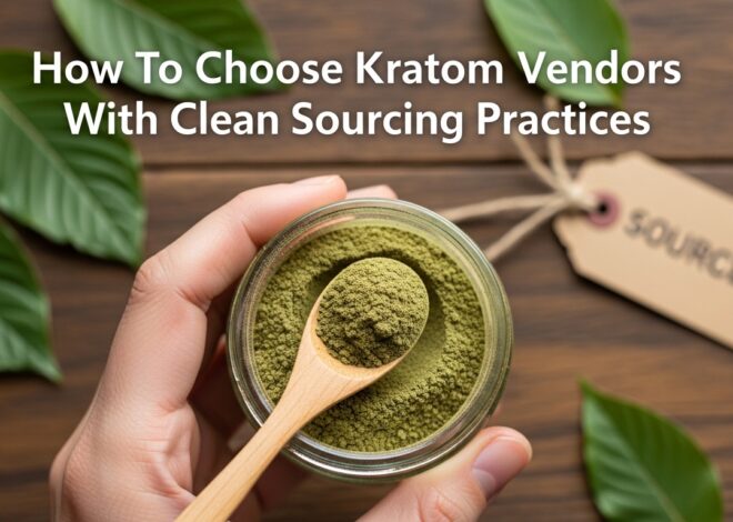 How To Choose Kratom Vendors With Clean Sourcing Practices