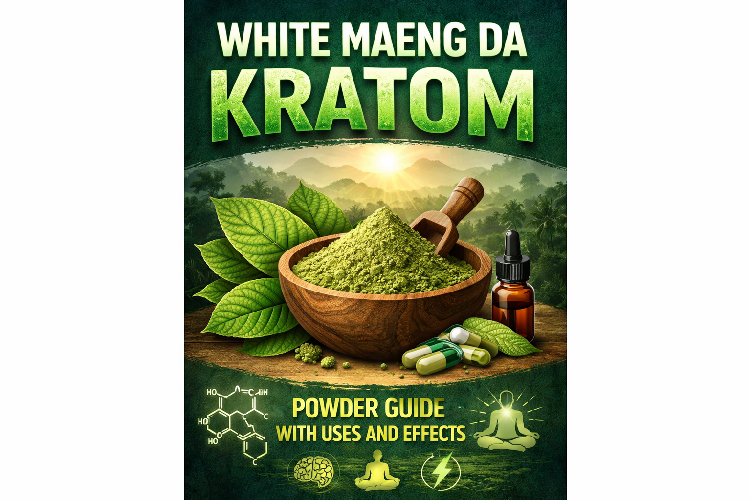 White Maeng Da Kratom Powder Guide With Uses and Effects
